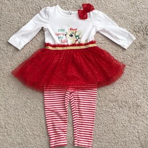 Rudolph 2-piece dress & pant outfit